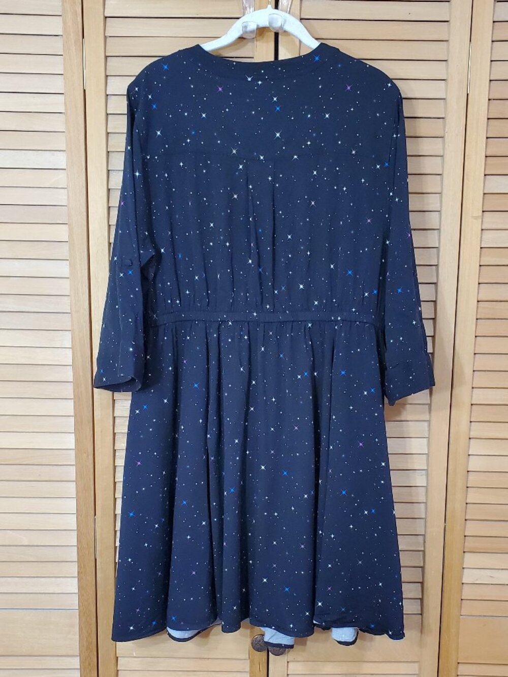 Torrid Mini Stretch Challis Shirt Dress 1X - Picture 7 of 9